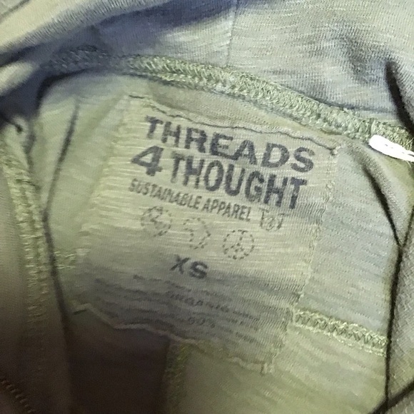 Threads for thought army green hoodie - Picture 2 of 8